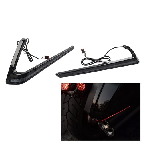 Rear saddlebag run turn - turn, brake