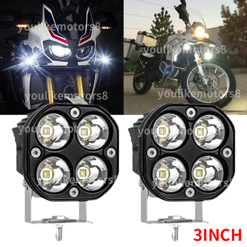 White motorcycle led - motorcycle,