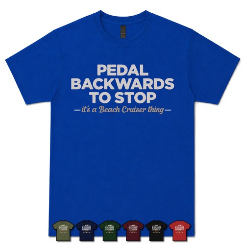 Pedal backwards stop beach - backwards, to