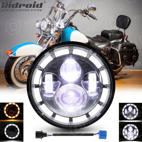 Led motorcycle headlight - 7",