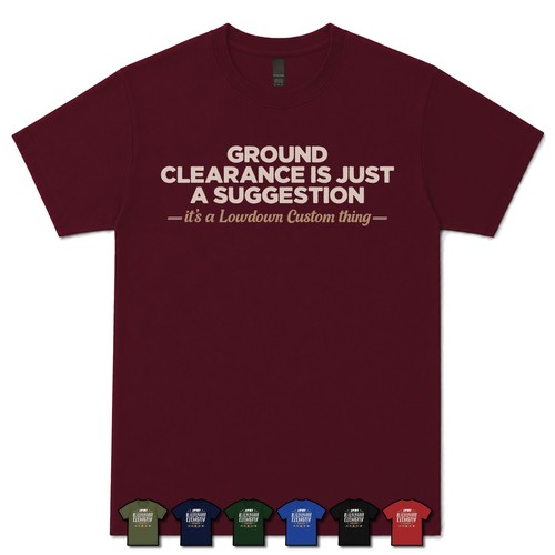 Ground clearance just a - ground,