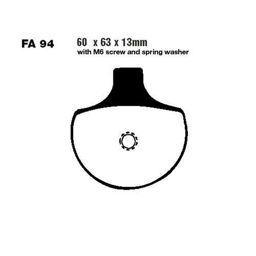 Pair brake pads - brake,