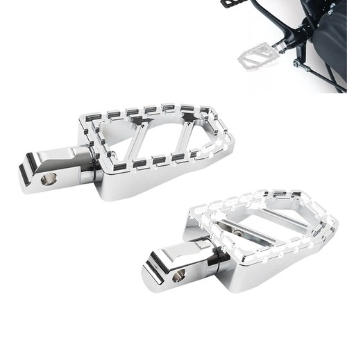 Chrome rear foot pegs - chrome,