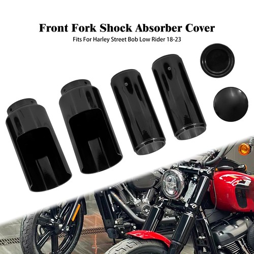 Black full fork cover - black, tubes