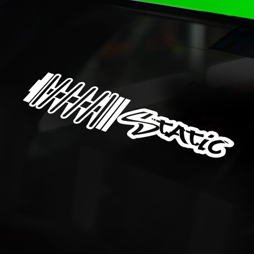 Static coilovers car sticker - car,