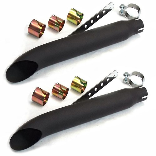 Black slash cut mufflers ideal - slash,