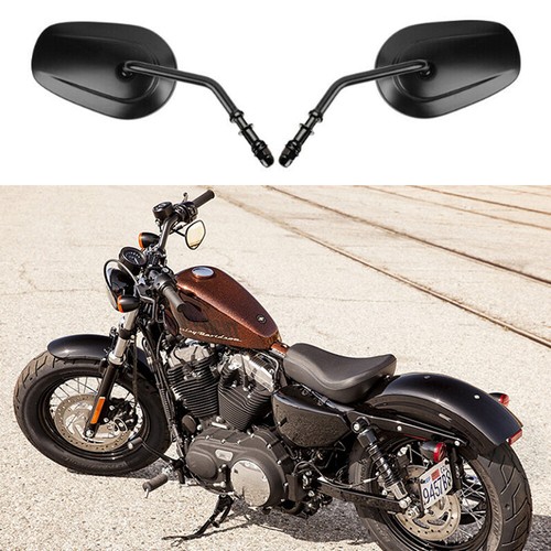 Black motorcycle rearview - black,